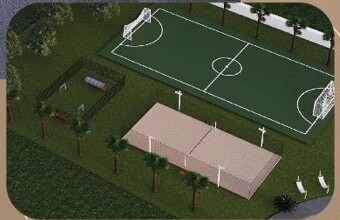 Área esportiva do condomínio